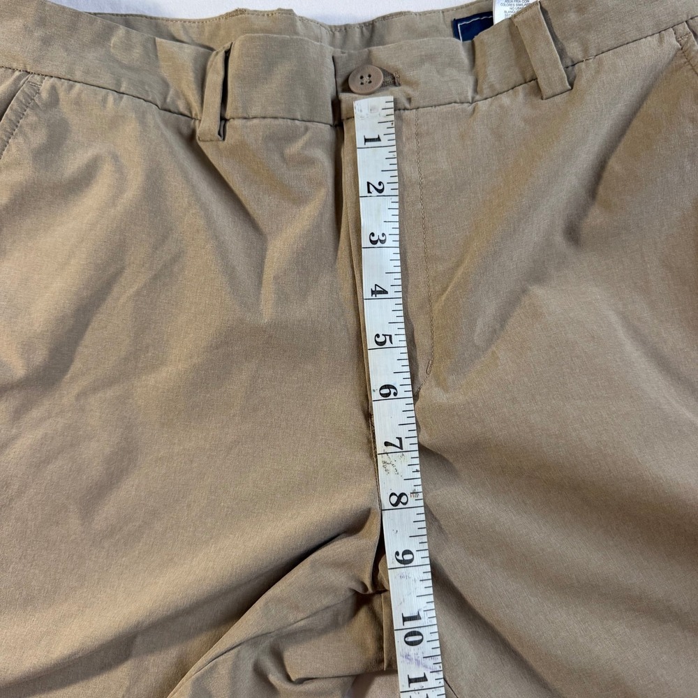 Vineyard Vines Performance Golf Shorts Mens 32 Khaki Tan Flat Front - Picture 7 of 7